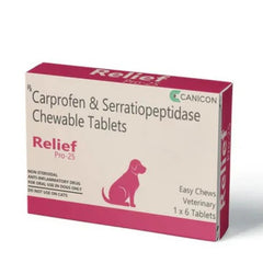 RELIEF PRO 25MG TAB 1*6